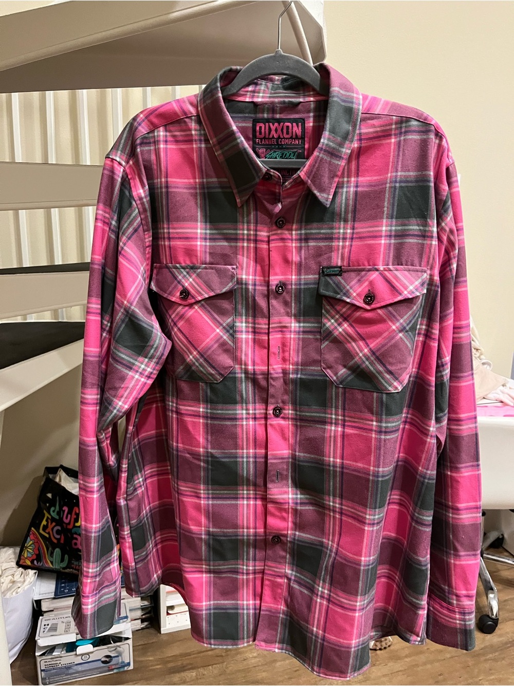 Dixxon Shreddy Plaid Flannel Shirt
